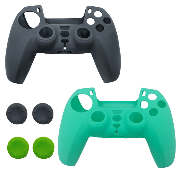 2 Pack - Smooth Silicone Case BN19 With Finger Grips for PS5 Controller