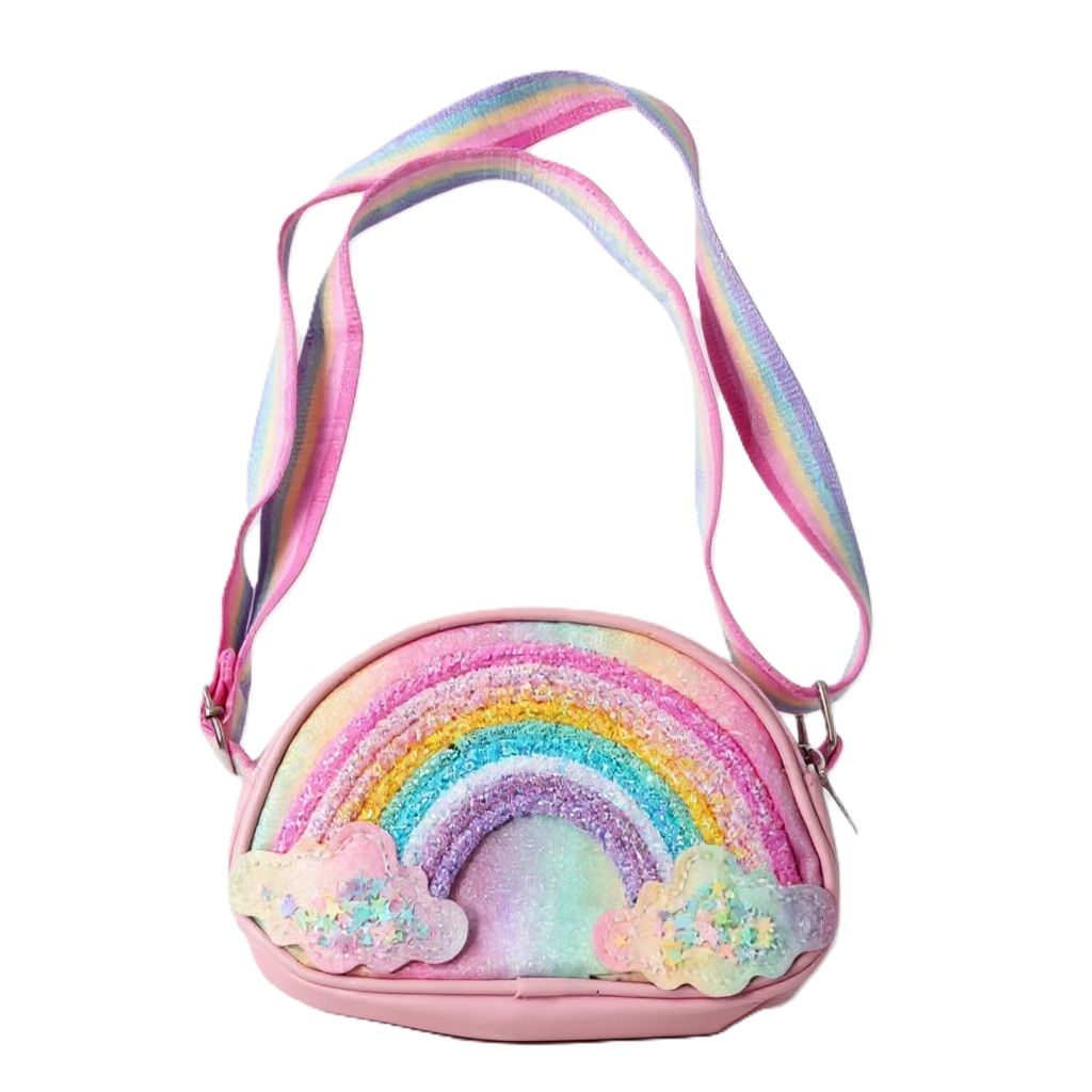 Kids Princess Rainbow Sling Bag - Coin Purse Mini Shoulder Bag | Girls