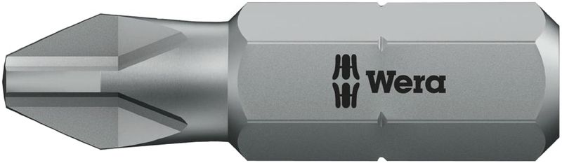 Wera (05072082001) Hex Driver Bit, Pozidriv, PZ2 Bit, 25 mm Overall