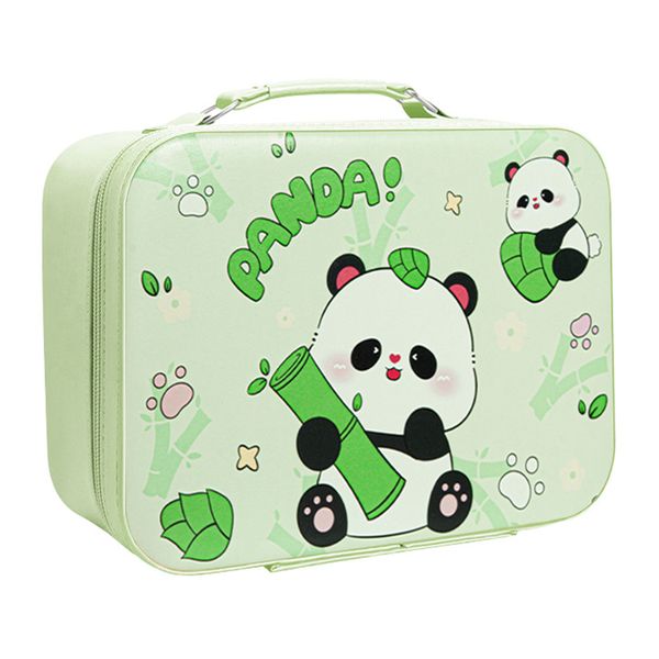Cute Panda Pencil Case with Kawaii Pins Panda themed stationery gift set