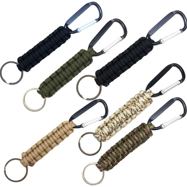 Camping Clip Carabiner Keychain Military Clip 6 Set