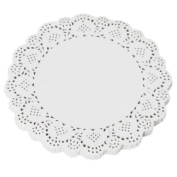 100 Piece Round Doilies Disposable Paper Doilies - Party Birthday Wedding