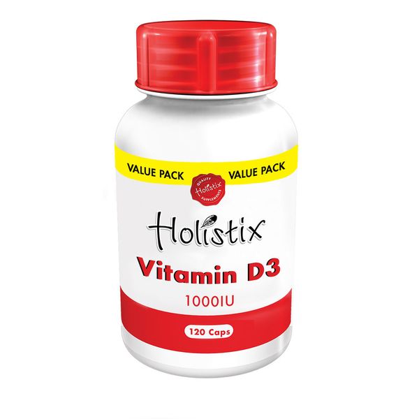 Holistix Vitamin D3 1000IU 120 Capsules Value Pack