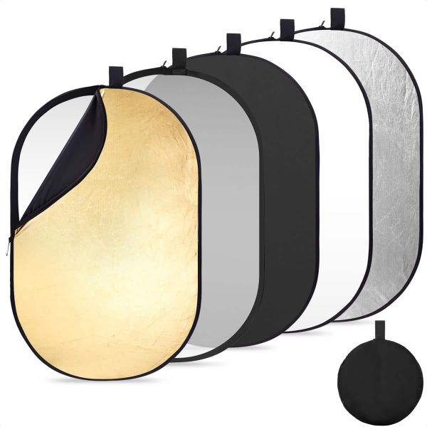 K&amp;F 5-In-1 Collapsible Reflector Oval 60x90cm | KF18.0010