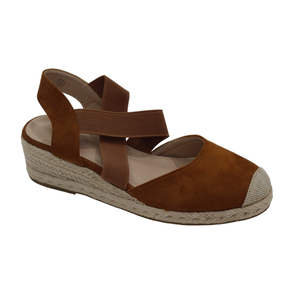 Lamara Paris Hype Wedge Espadrille With Elastic Beige