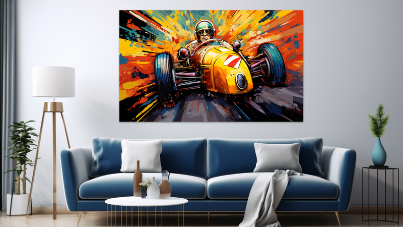Canvas Wall Art - Comic Speedster Abstract - JT0267