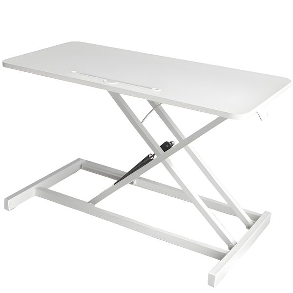 32" Standing Desk Converter Height Adjustable Stand up Desk Riser with Slot