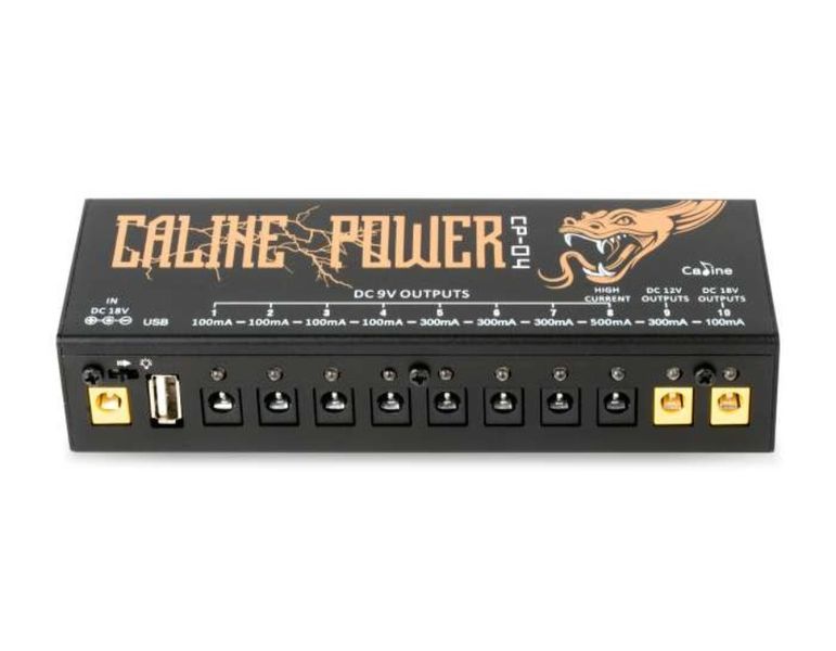 Caline CP-04 Guitar Effects Pedal Power Supply with USB Port