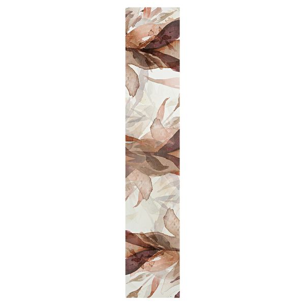 Abstract Brown Leaves Table Runner