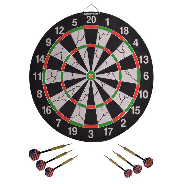 Marco Flocked Pro Tournament Dart Board 46cm and 6x 18gram darts