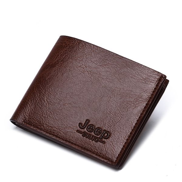 Men's Short Horizontal Soft Business Wallet