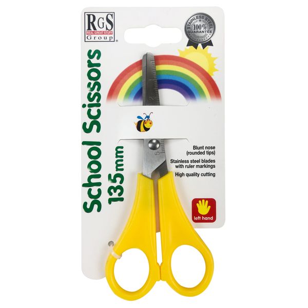 RGS Group Scissors Left Hand - Yellow 135mm