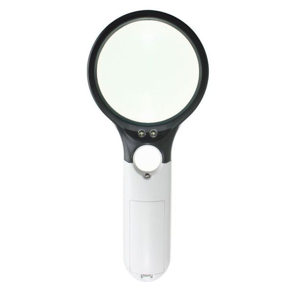 Hand Held Battery Operated 3 LED Light Magnifying Glass