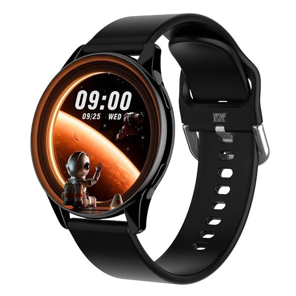 Fitness Tracking Smart Watch - Black with Heart Rate Monitor &amp; Smart Alerts