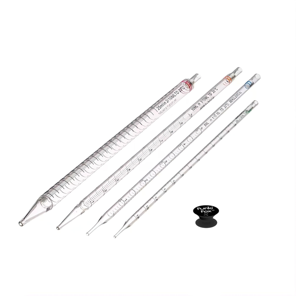 Funki Fox Set of 4 Sterile Graduated Pipettes - 2ml 5ml 10ml and 25ml