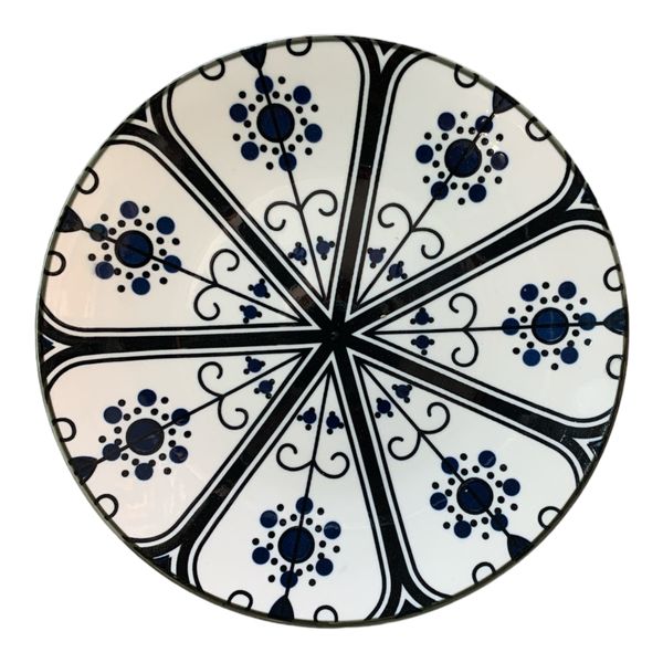 Quality Moroccan Porcelain Round Side Plate (6 Pieces) 21x21x5.5cm