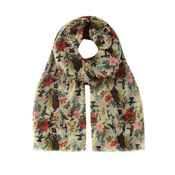 Mid-summer Garden Digital Print Scarf