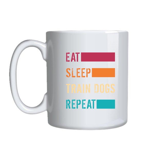Eat Sleep Repeat Mugs for Dog Lovers Funny Graphic Birthday Present