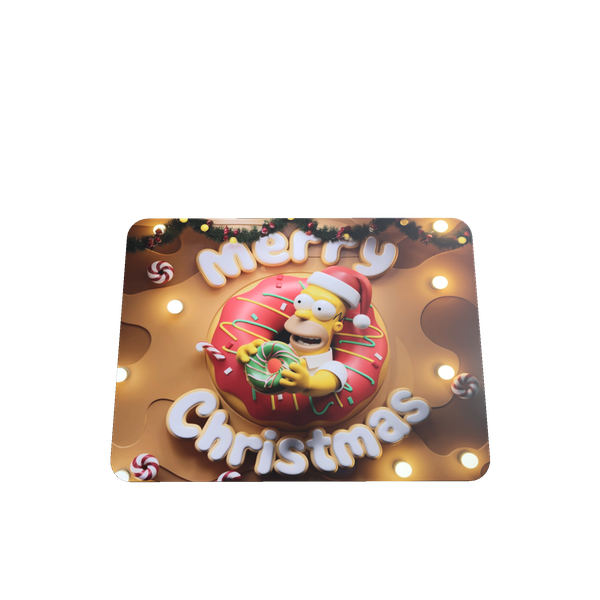 Homer Simpson 3D Christmas Mouse Pad - Fun Gift for Fans &amp; Gamers