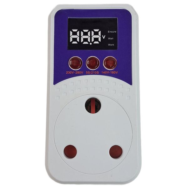 Voltage Lightning/Surge Protector Plug 220V 16A (SA 3-Pin) with display