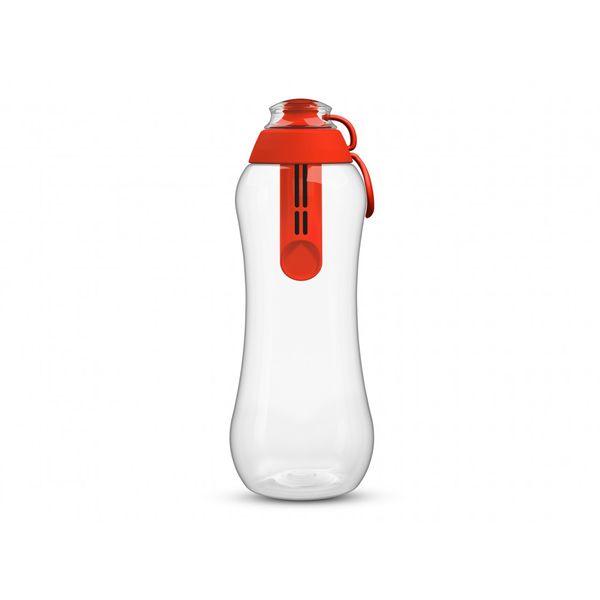 PearlCo Water Bottle with Filter Cartridge 0,7 Litre – Red