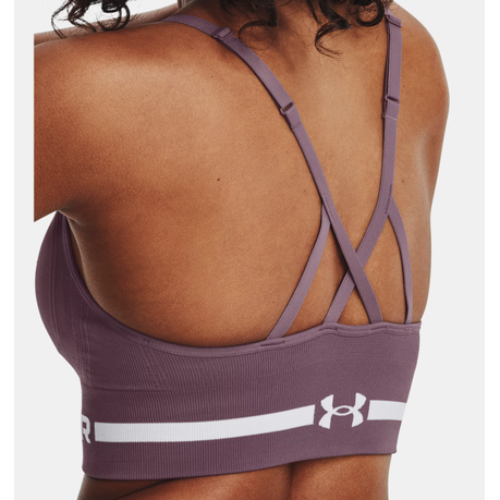 Under Armour Women's Seamless Low Long Sports Bra - Misty Purple/White, Shop Today. Get it Tomorrow!