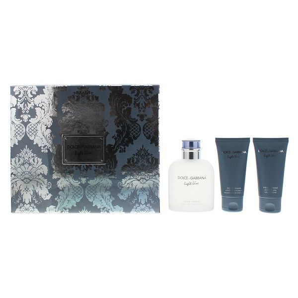 Dolce &amp; Gabbana Light Blue Pour Homme 3 Piece Gift Set (Parallel Import)