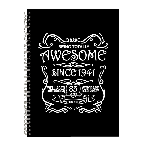 85 Years Old Awesome Since 1941 Birthday Writing Book Notepad Notebook A4