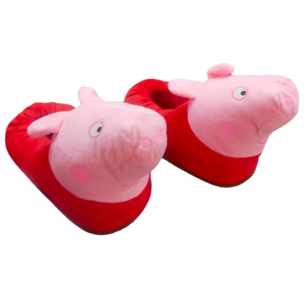 Soxy Lady -Pig Slippers Red-(UK3-Uk6)one size