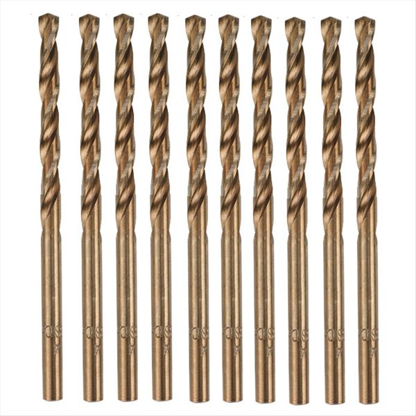 10Pcs Twist Drill Bit Set M35 4 0Mm 3 Edge Hss Hole Drill Bit
