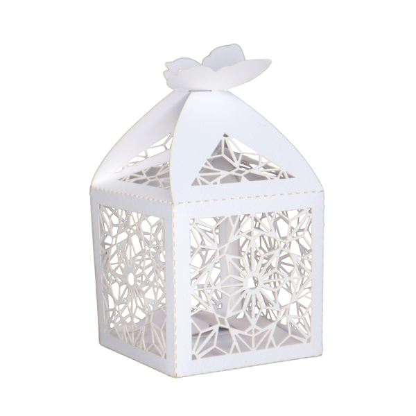 Bulk - Elegant Mini Self-Assemble Cardboard Box - Set of 25 - Magnolia
