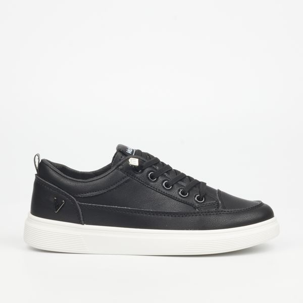 Via Beach Lipton 1 Black Women Faux Leather Sneaker