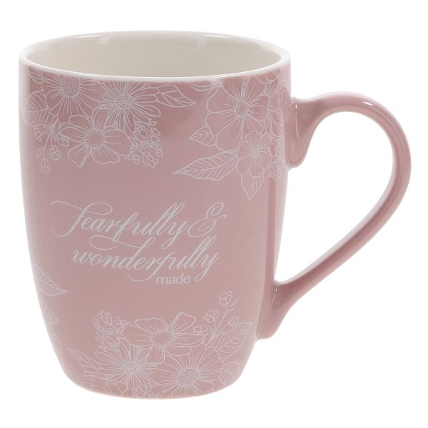 Mug - Fearfully and Wonderfully Made, Pink