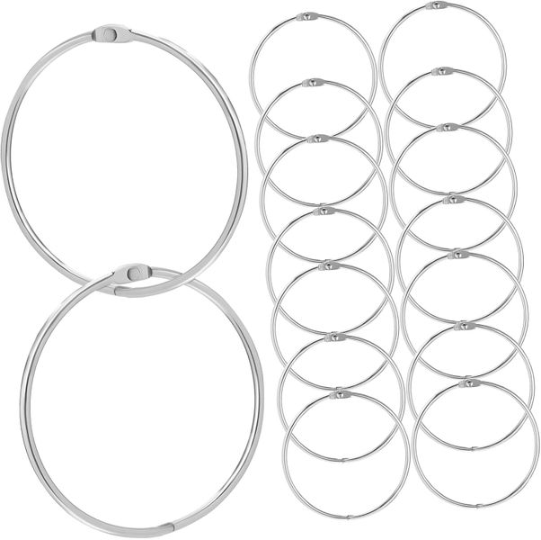 16pcs Binder Rings - Heavy Duty Notebook Rings for Paper Binding - Buckles
