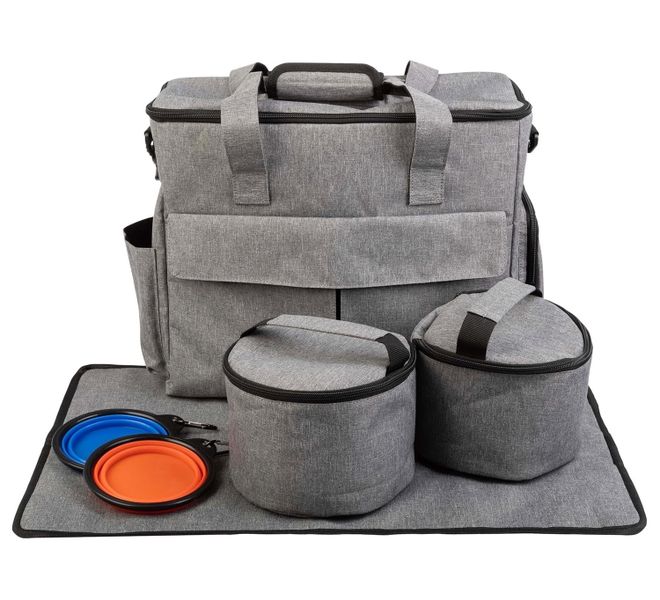 Pet Storage Organizer with Pockets/Mat/Travel Bag (37cm)