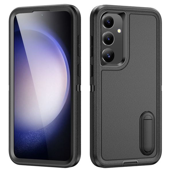 Phone Case for Galaxy S25 Plus Double Layer Protection Built-in Bracket