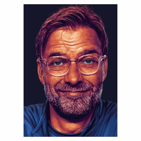 Jurgen Klopp Portrait - A1 poster