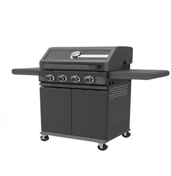 Versatile Freestanding 4-Burner Gas Braai