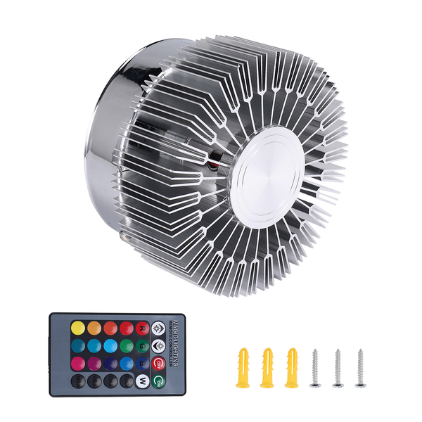 3W Colorful RGB Sunflower Wall Lamp Modern Led Lighting For Indoor Decorat