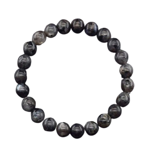 Natural Labradorite Stone Bead Bracelet