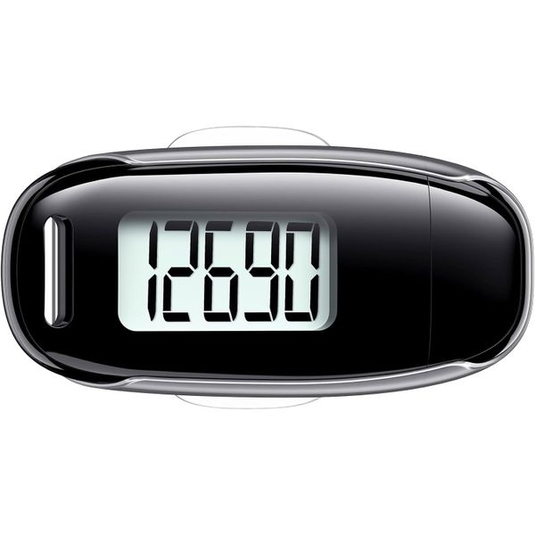 3D Walking Pedometer with Detachable Clip &amp; Lanyard