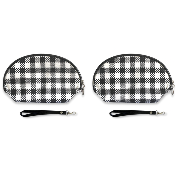Braided Cosmetics &amp; Makeup Bag - 2 Pack