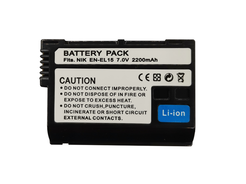 2200mAh Lithium-ion Battery for Nikon EN-EL15 / EN-EL15A / EN-EL15B