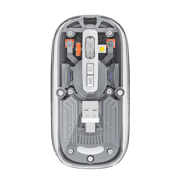 Bluetooth Mouse Crystal Transparent Mouse Magnatic Wireless Mouse For work