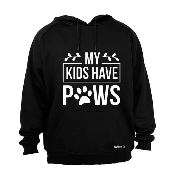My Kids have Paws! - Hoodie - Black