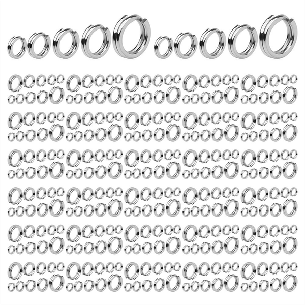 500 Pcs Stainless Steel Fishing Split Rings Fishing Heavy Duty Lure Rings