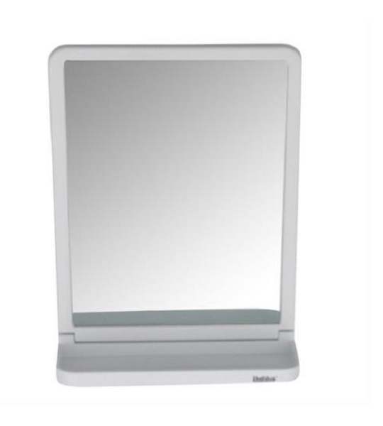 White Rectangular Wall Mounted Mirror