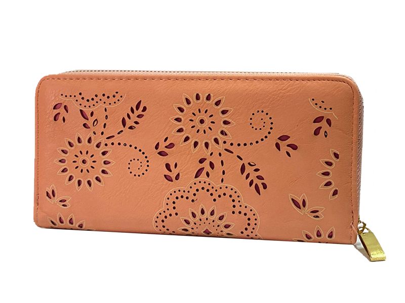 Beyond - Ladies Purse Henna Flower Zip Around