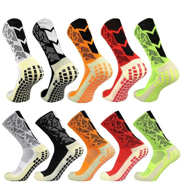 5-Pack Non-Slip Football Socks - Breathable Long Sports Socks for Running