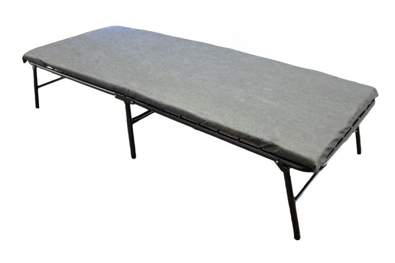 Neofold Bed Black Steel Single Base With Mattress